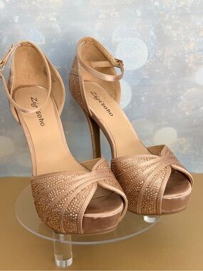Zigi Saira Rhinestone Platform Sandal - Size 7.5